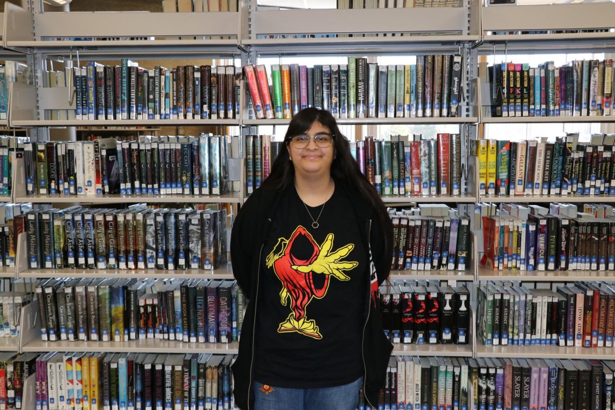 Harley Obaid in CCHS's Library
